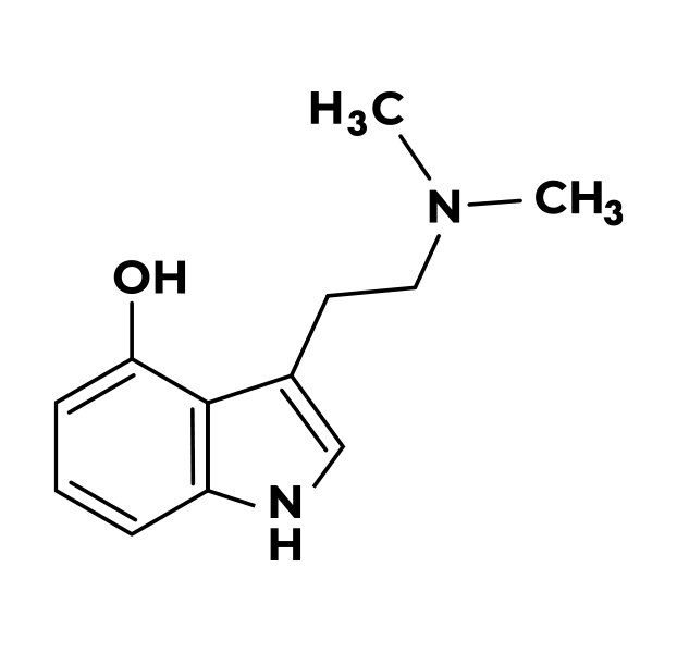structural formula of psilocin